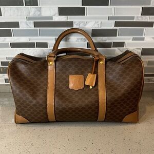 CELINE - Macadam Travel Large Duffle Boston Bag